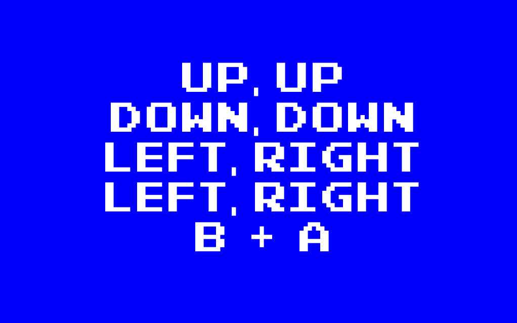 The Konami Code:  How a string of button presses unleashed a tidal wave of cheat codes